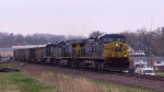 CSX 97 leads two other units with a loaded coal train